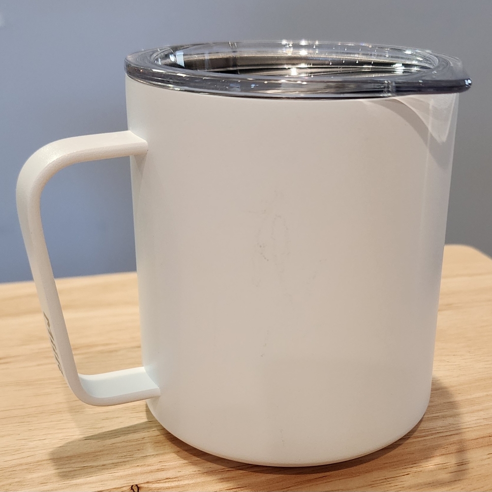 12 Oz Miir Coffee Cup With Lid Stainless Steel Insulated Camp Cup - White, Used